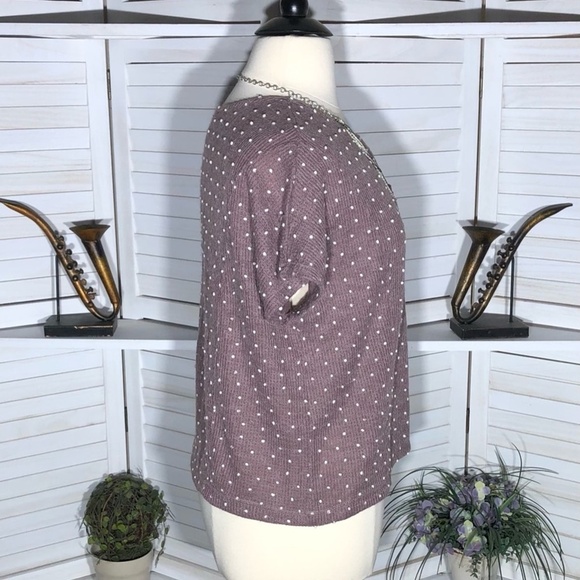 Flower & Feather Knit Top Rose Pink XL - Picture 3 of 10